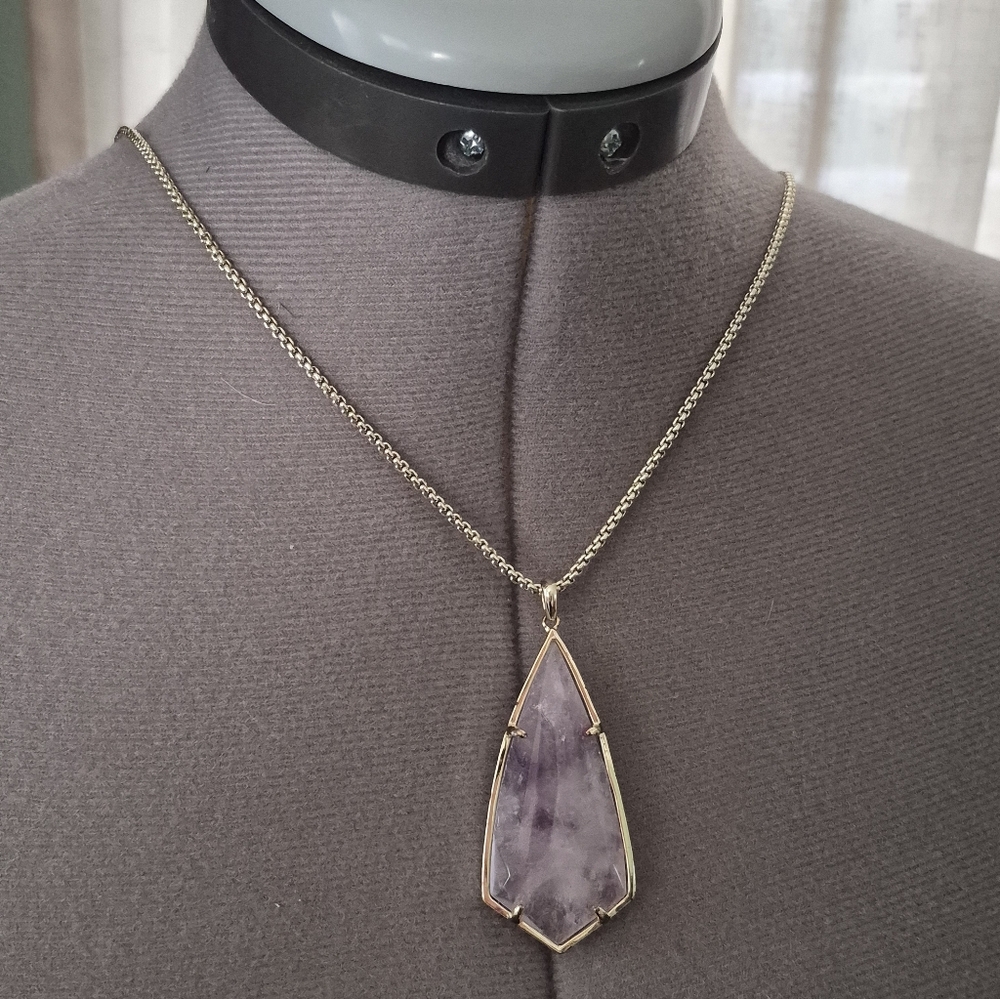 Kendra Scott 28 Inch Carole 28 Inch Necklace In Faceted Ameythst